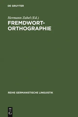 Fremdwortorthographie