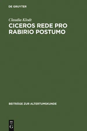 Ciceros Rede Pro Rabirio Postumo