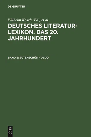 Butenschön - Dedo