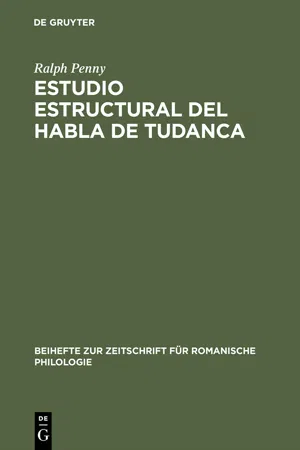 Estudio estructural del habla de Tudanca