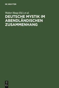 Deutsche Mystik im abendländischen Zusammenhang_cover