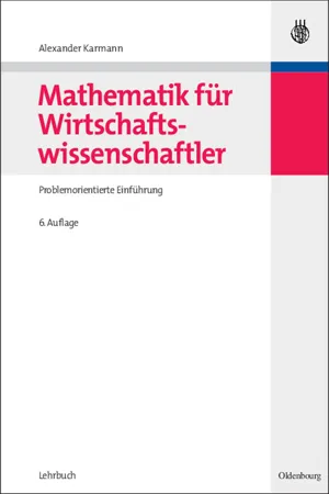 Mathematik für Wirtschaftswissenschaftler