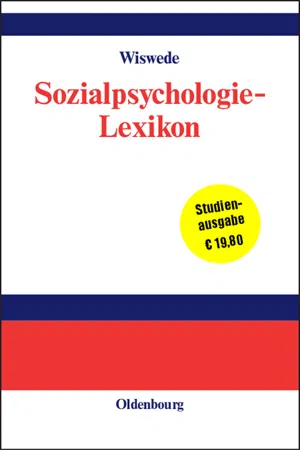 Sozialpsychologie-Lexikon