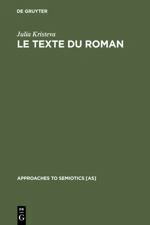 Le Texte du Roman