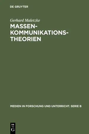 Massenkommunikationstheorien