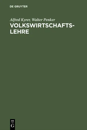 Volkswirtschaftslehre