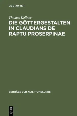 Die Göttergestalten in Claudians De raptu Proserpinae