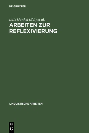 Arbeiten zur Reflexivierung