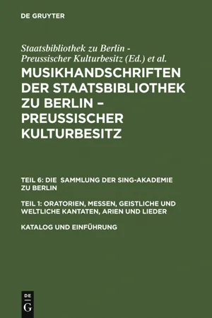 Katalog und Einführung