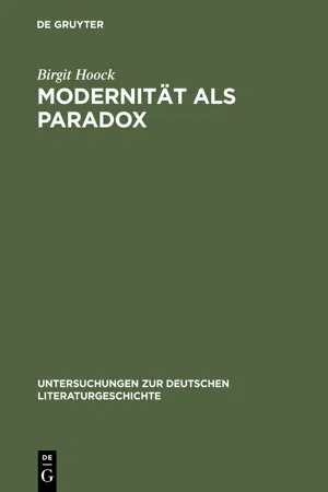 Modernität als Paradox