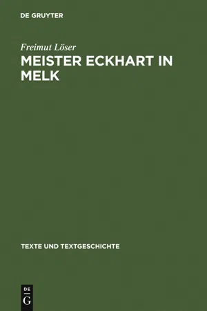 Meister Eckhart in Melk