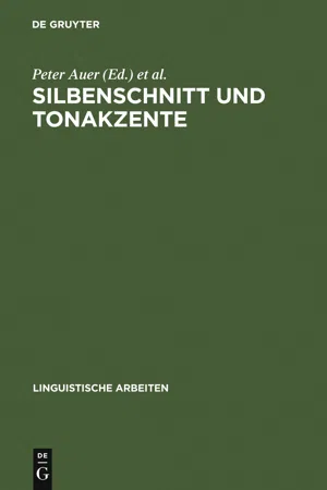 Silbenschnitt und Tonakzente