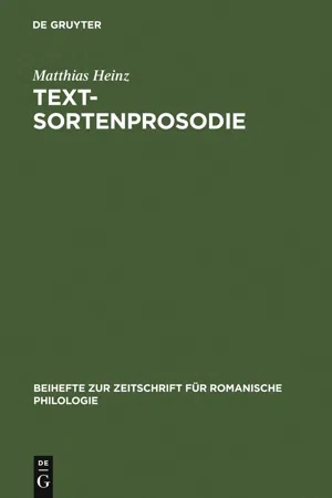 Textsortenprosodie