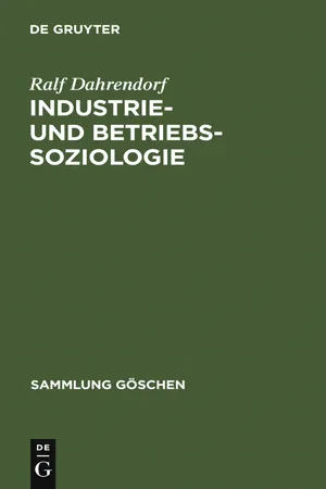 Industrie- und Betriebssoziologie