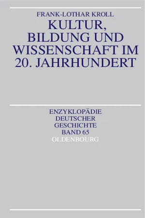 Kultur, Bildung und Wissenschaft im 20. Jahrhundert