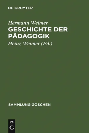 Geschichte der Pädagogik