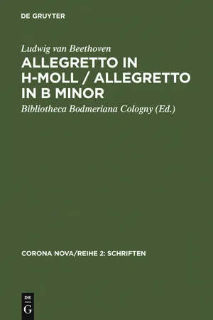 Allegretto in h-Moll / Allegretto in B minor