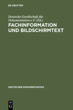 Fachinformation und Bildschirmtext