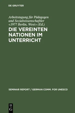 Die Vereinten Nationen im Unterricht