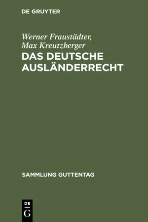 Das deutsche Ausländerrecht