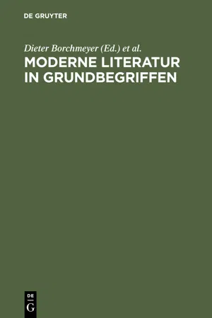 Moderne Literatur in Grundbegriffen