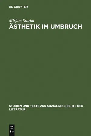 Ästhetik im Umbruch