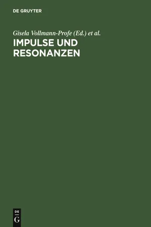 Impulse und Resonanzen