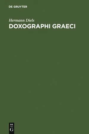 Doxographi Graeci