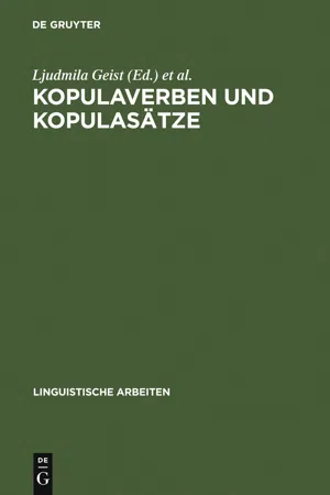 Kopulaverben und Kopulasätze