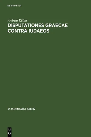 Disputationes graecae contra Iudaeos