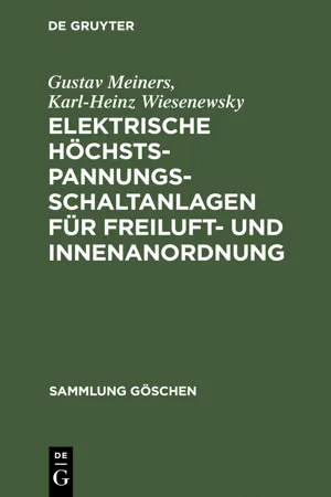 Elektrische Höchstspannungs-Schaltanlagen für Freiluft- und Innenanordnung