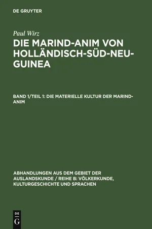 Die materielle Kultur der Marind-anim