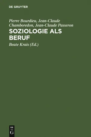 Soziologie als Beruf