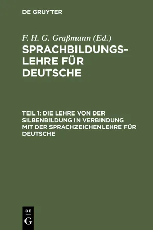 Die Lehre von der Silbenbildung in Verbindung mit der Sprachzeichenlehre für Deutsche