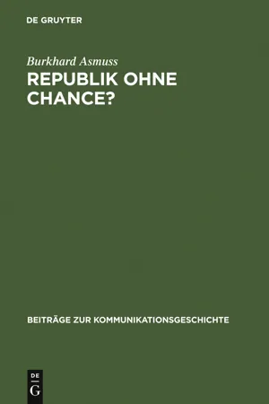 Republik ohne Chance?