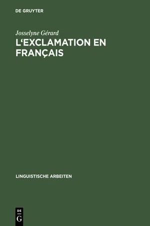 L'exclamation en français