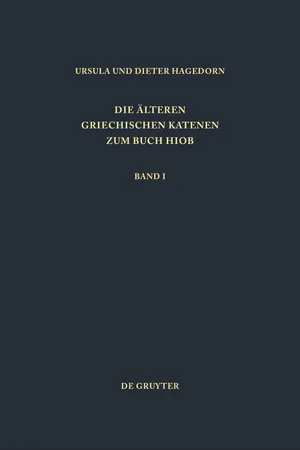 Einleitung, Prologe und Epiloge, Fragmente zu Hiob 1,1 - 8,22