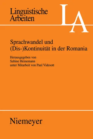 Sprachwandel und (Dis-)Kontinuität in der Romania