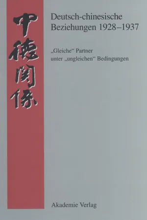 Deutsch-chinesische Beziehungen 1928-1937