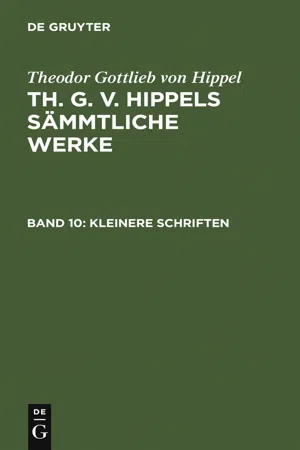 Kleinere Schriften