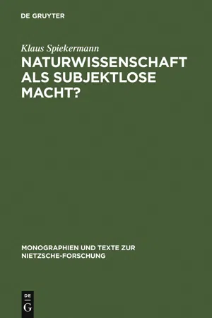 Naturwissenschaft als subjektlose Macht?