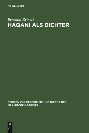 Haqani als Dichter