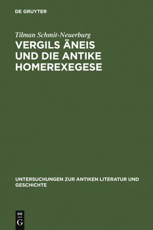 Vergils Äneis und die antike Homerexegese