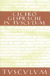 Gespräche in Tusculum / Tusculanae disputationes_cover