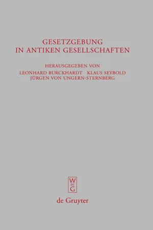 Gesetzgebung in antiken Gesellschaften