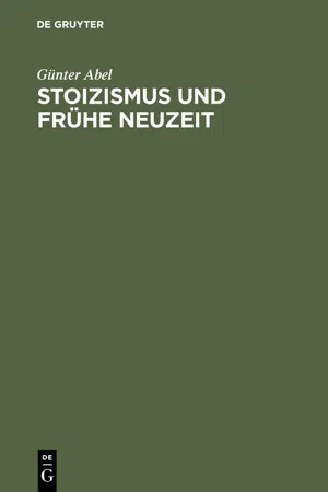 Stoizismus und Frühe Neuzeit