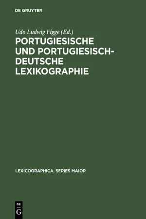 Portugiesische und portugiesisch-deutsche Lexikographie