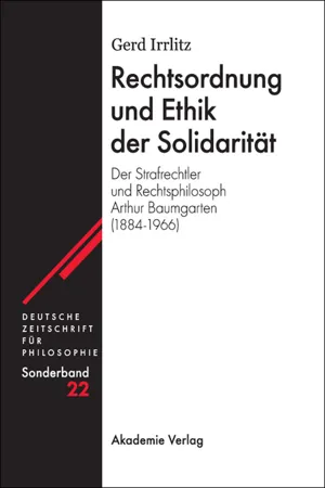 Rechtsordnung und Ethik der Solidarität