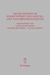 Antike Medizin im Schnittpunkt von Geistes- und Naturwissenschaften_cover