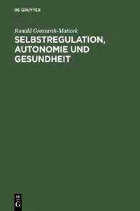 Selbstregulation, Autonomie und Gesundheit_cover